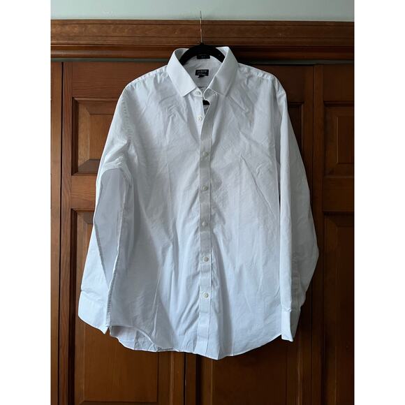 NWT J. Crew Men's Tailored Performance Bowery Dress Shirt Slim Fit White 17/35 - Picture 4 of 14
